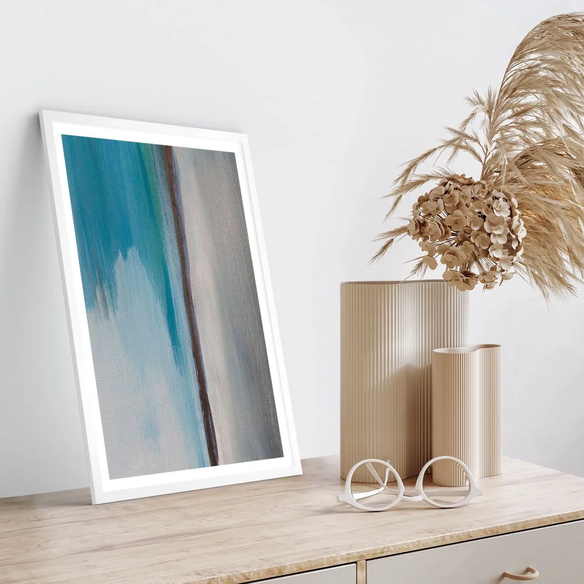 Póster en marco blanco - Paisaje horizontal - 50x70 cm