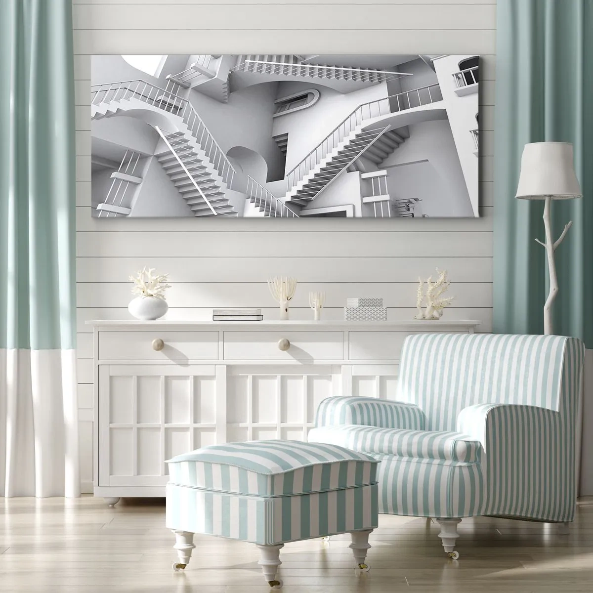 Cuadro sobre lienzo - Impresión de Imagen - Paradojas del espacio - 100x40 cm