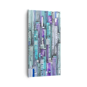 Cuadro sobre lienzo - Impresión de Imagen - Azul del cielo - 65x120 cm