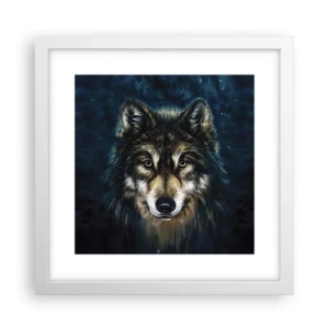 Póster en marco blanco - ¿Alfa? Y omega - 30x30 cm