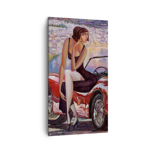 Cuadro sobre lienzo - Impresión de Imagen - Paseo veraniego - 45x80 cm