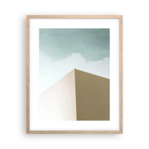 Póster en marco roble claro - Geometría de un verano soleado - 40x50 cm