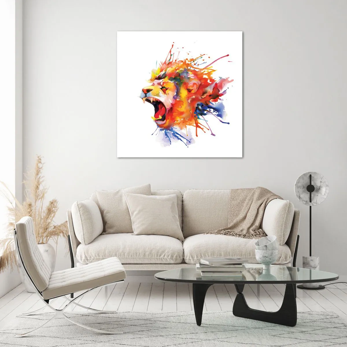 Cuadro sobre vidrio - Impresiones sobre Vidrio - Estallar de ira - 70x70 cm