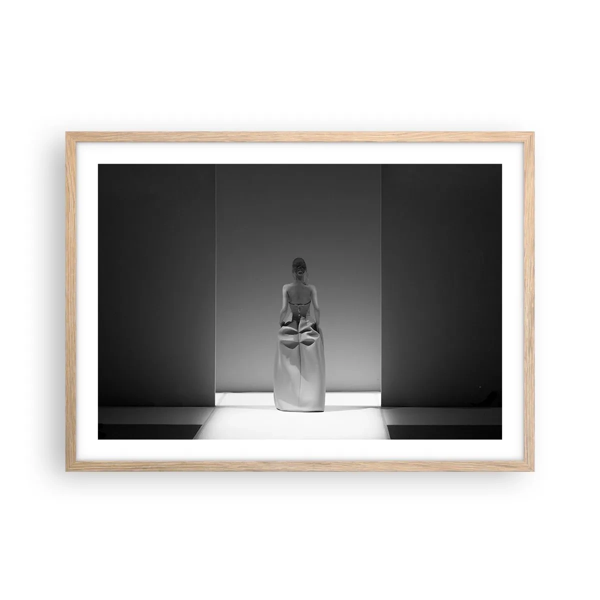 Póster en marco roble claro - Sencillez refinada - 70x50 cm