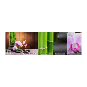 Muestra de fotomural Premium Sand - Experimente los placeres de Oriente - flores, Orquídea, Orquídea - 100x30 cm