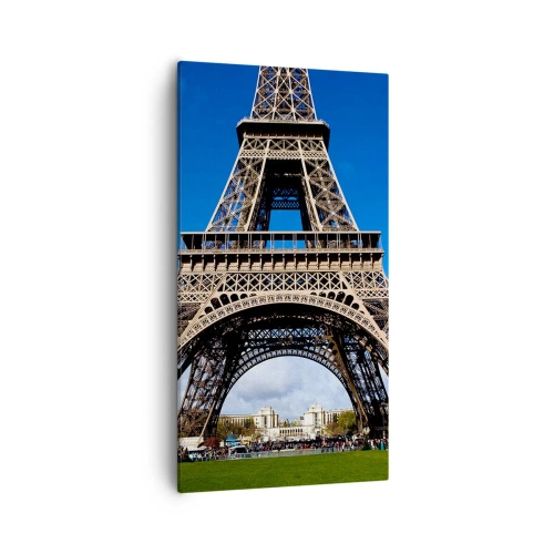 Cuadro sobre lienzo - Impresión de Imagen - Todo París a sus pies - 55x100 cm