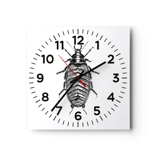 Reloj de pared - Reloj de vidrio - ¡Qué espécimen! - 30x30 cm