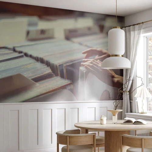 Fotomural Standard Eco - En busca de emociones - Vinilo, Música, Tienda de música - 500x350 cm