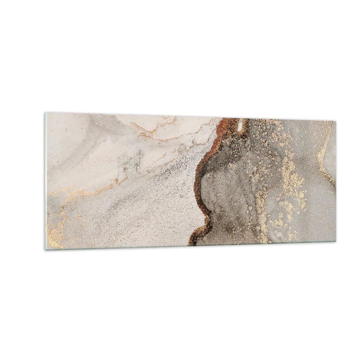 Cuadro sobre vidrio - Impresiones sobre Vidrio - En la frontera de los colores - 100x40 cm