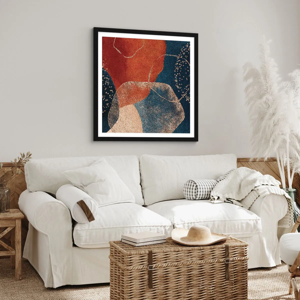 Póster en marco negro - La ligereza del ser - 60x60 cm