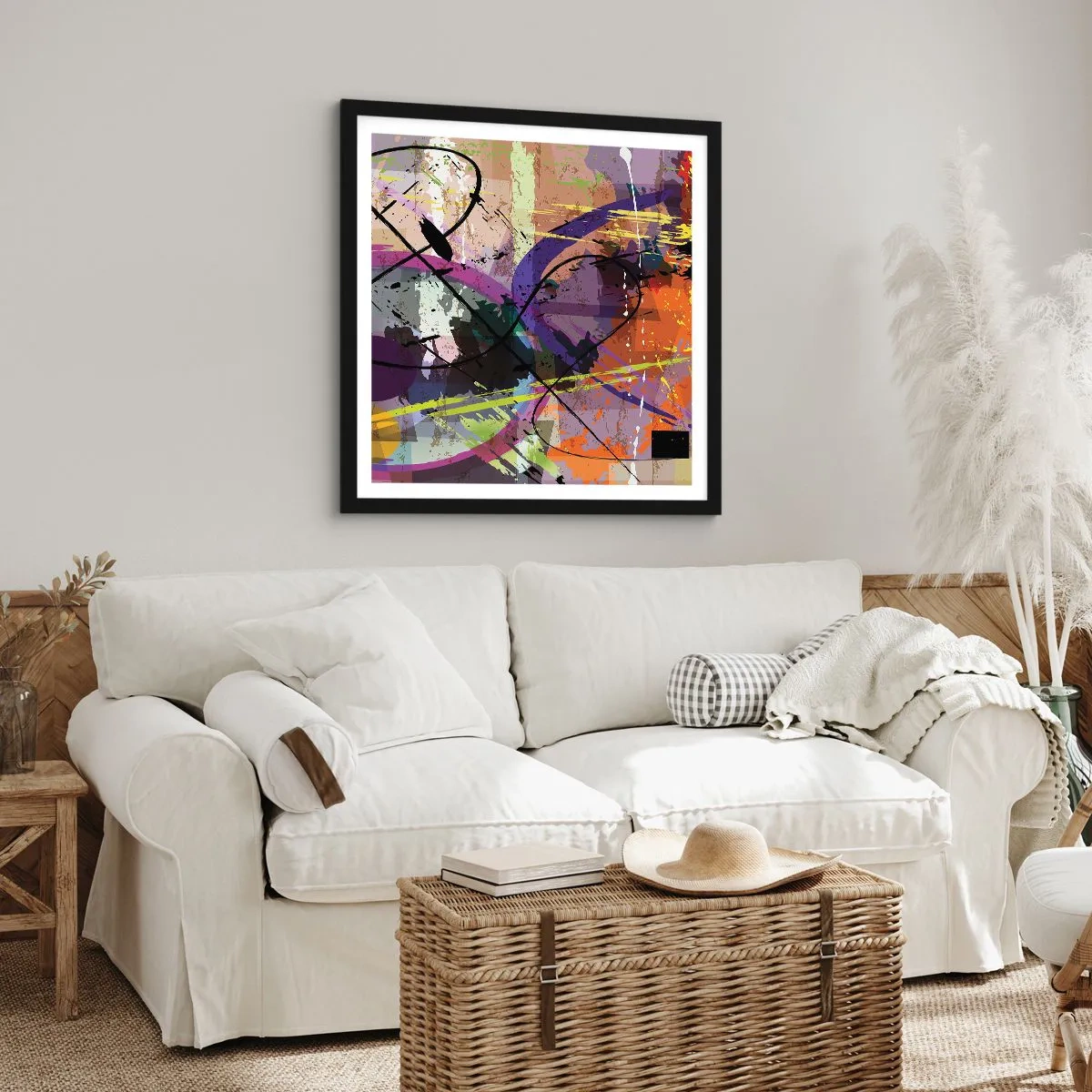 Póster en marco negro - Siempre hay más de un camino - 40x40 cm