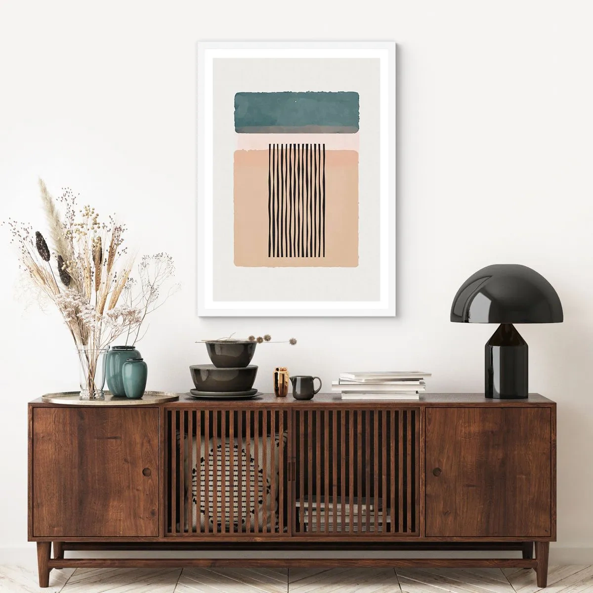 Póster en marco blanco - Todo en orden - 61x91 cm