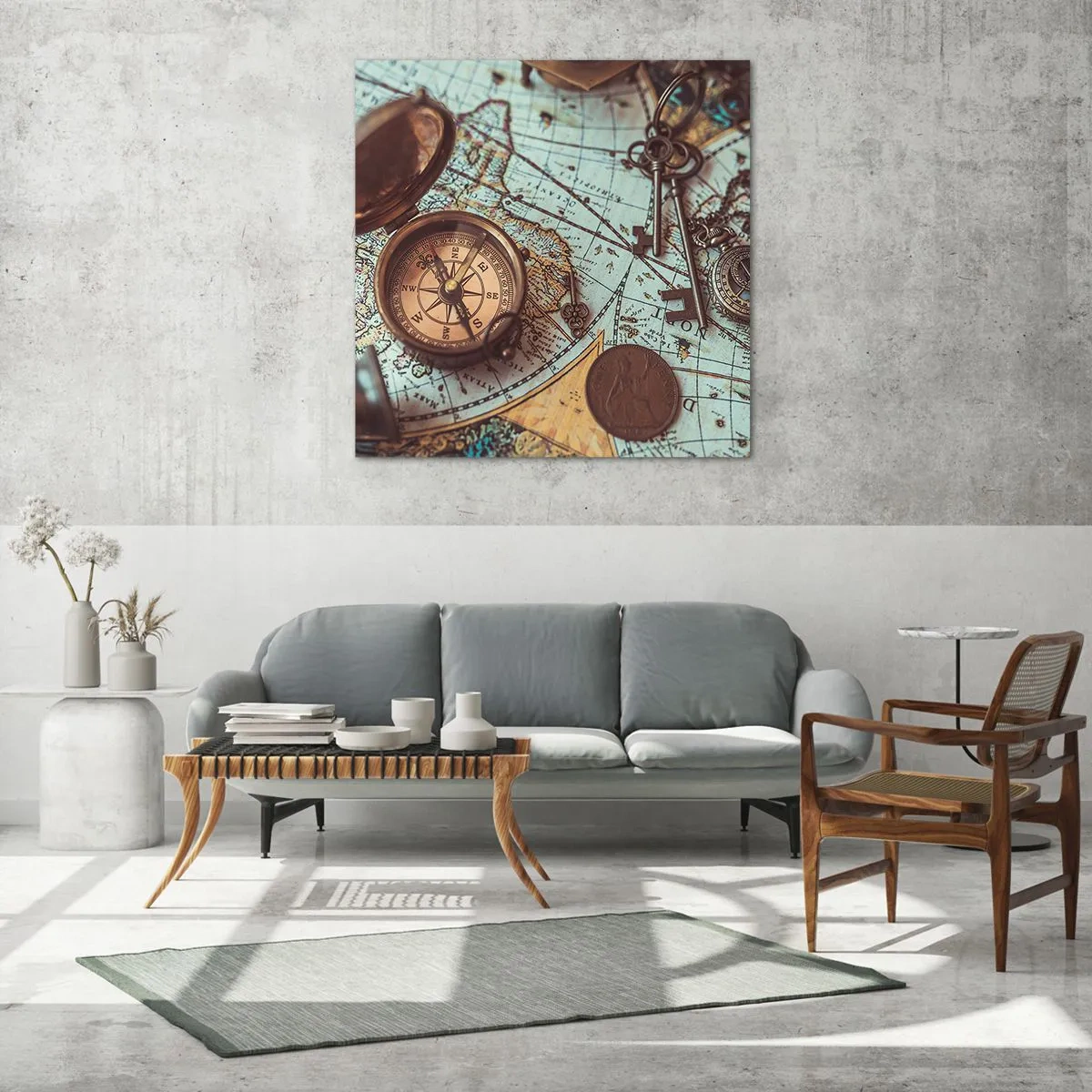 Cuadro sobre vidrio - Impresiones sobre Vidrio - Para el aventurero - 60x60 cm