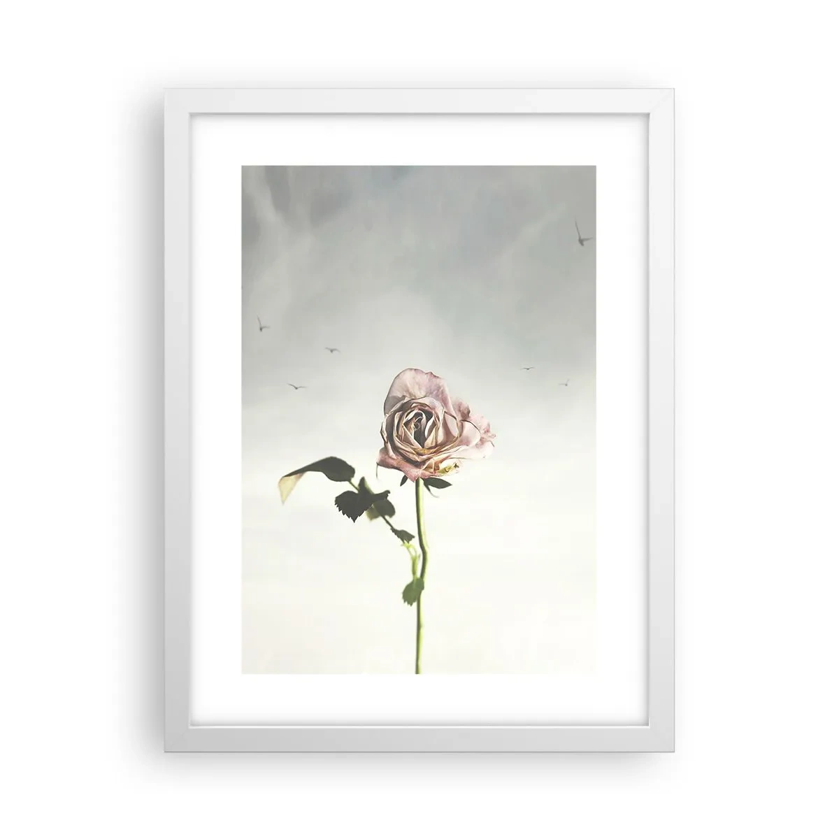 Póster en marco blanco - Bienvenida a la primavera - 30x40 cm
