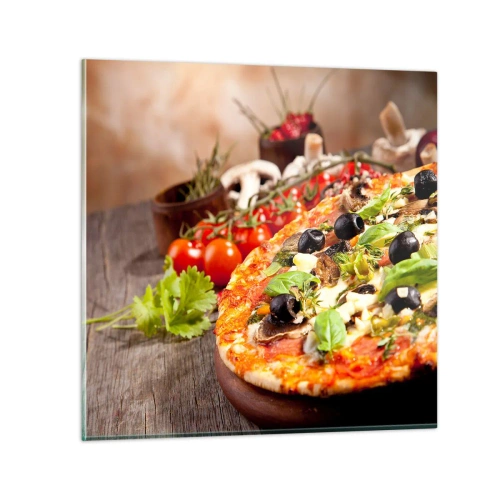 Cuadro sobre vidrio - Impresiones sobre Vidrio - De ingredientes puros - 70x70 cm