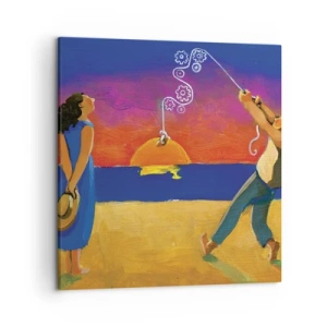 Cuadro sobre lienzo - Impresión de Imagen - Mucho más que una estrella del cielo - 50x50 cm