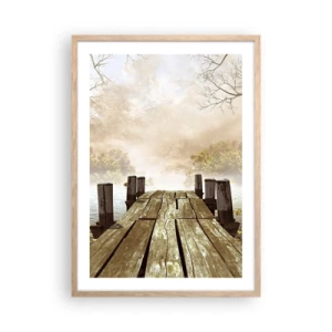 Póster en marco roble claro - La leve tristeza del otoño - 50x70 cm
