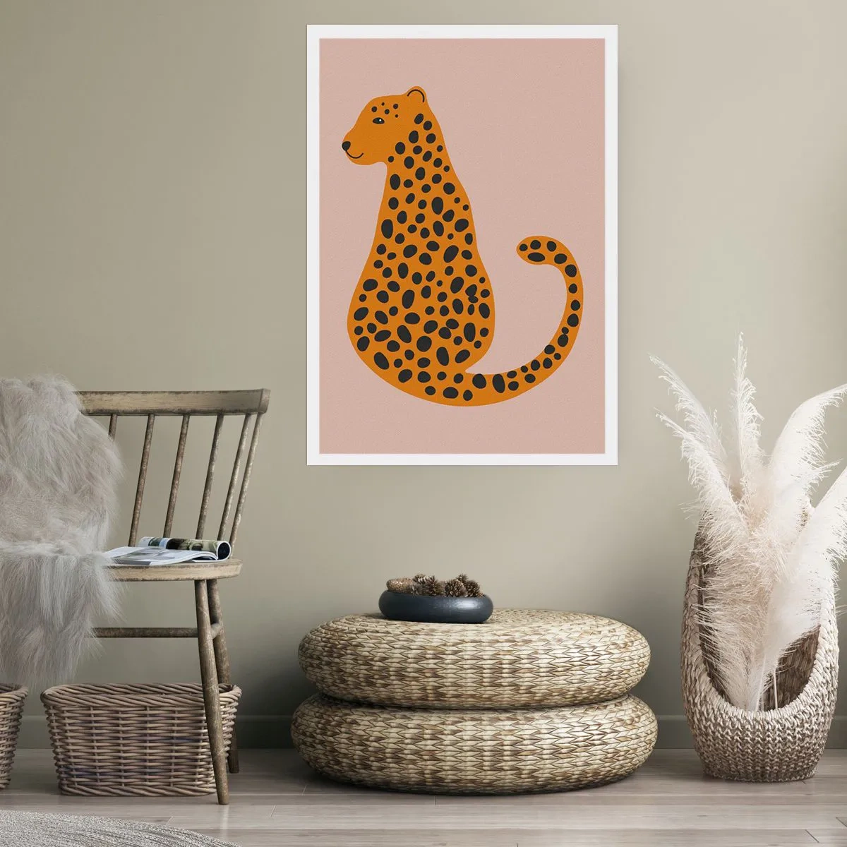 Póster - El estampado de leopardo está de moda - 30x40 cm
