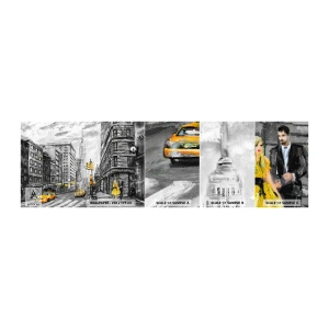 Muestra de fotomural autoadhesivo Deluxe Sticker - Una de las muchas historias de la gran manzana - Ciudad, Nueva York, Arquitectura - 100x30 cm