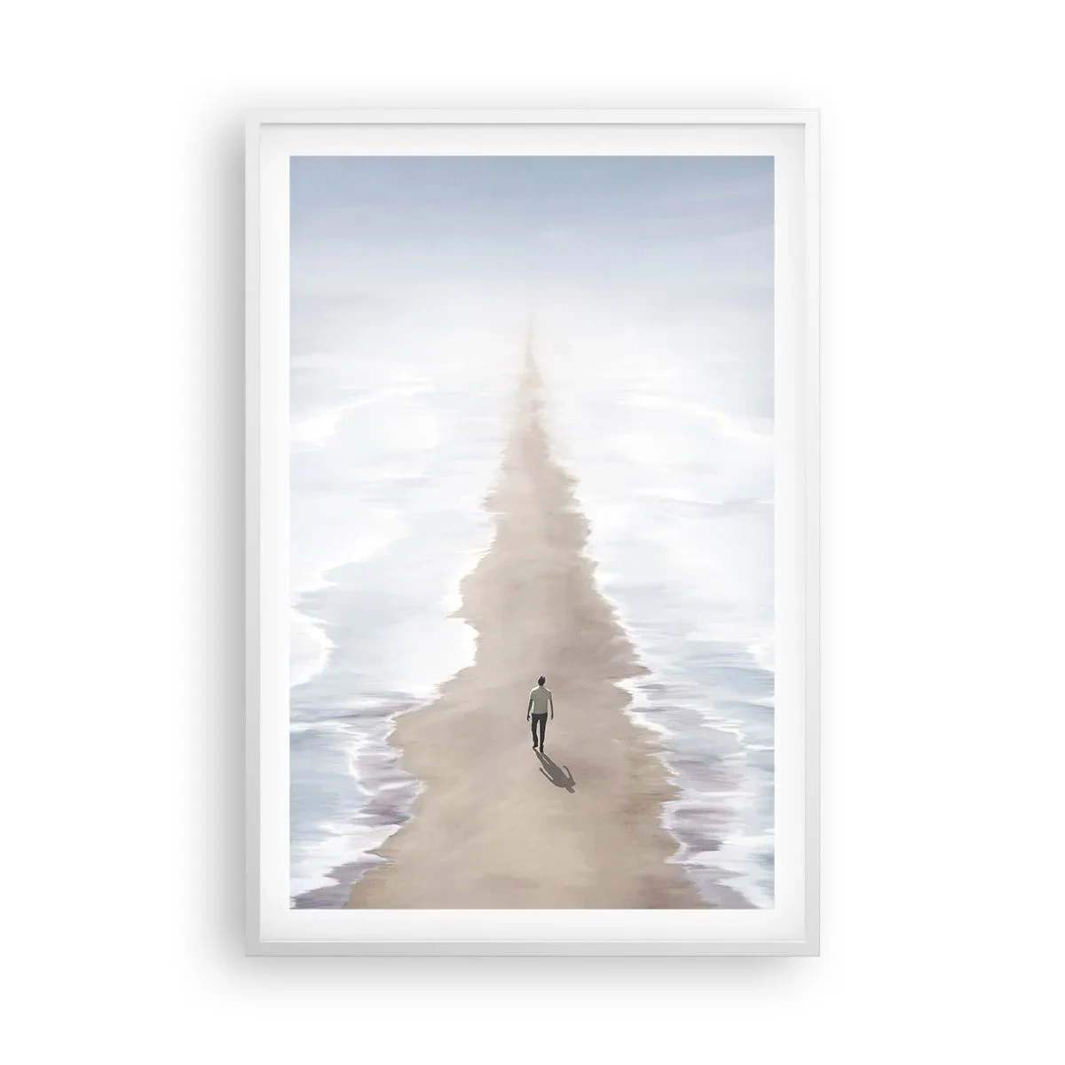 Póster en marco blanco - Un futuro brillante - 61x91 cm