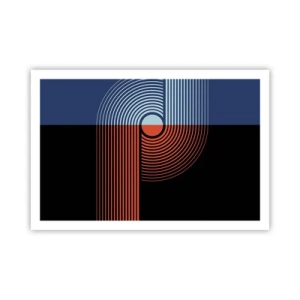 Póster - En un abrazo geométrico - 91x61 cm