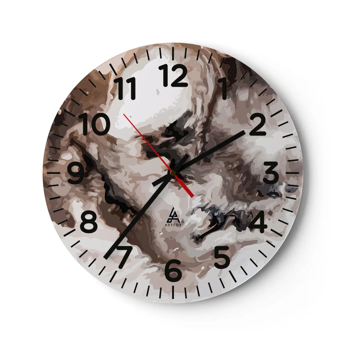 Reloj de pared - Reloj de vidrio - El nacimiento de una galaxia - 40x40 cm