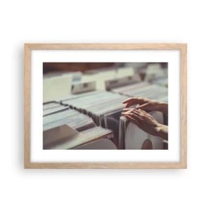 Póster en marco roble claro - En busca de emociones - 40x30 cm