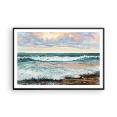 Póster en marco negro - Aquí suavizarás tu alma - 91x61 cm