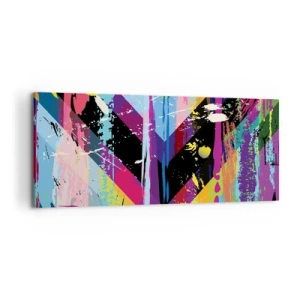 Cuadro sobre lienzo - Impresión de Imagen - De arriba a abajo - 100x40 cm