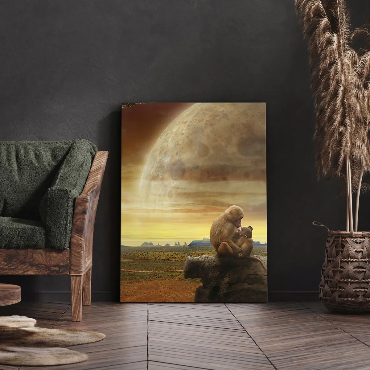 Cuadro sobre lienzo - Impresión de Imagen - El amor es igual en todas partes - 65x120 cm