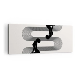 Cuadro sobre lienzo - Impresión de Imagen - Simetría sensual - 100x40 cm