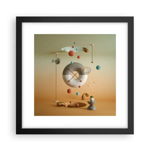 Póster en marco negro - Todo puede suceder - 30x30 cm