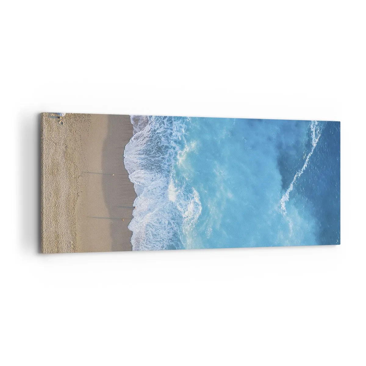 Cuadro sobre lienzo - Impresión de Imagen - El poder del azul - 100x40 cm