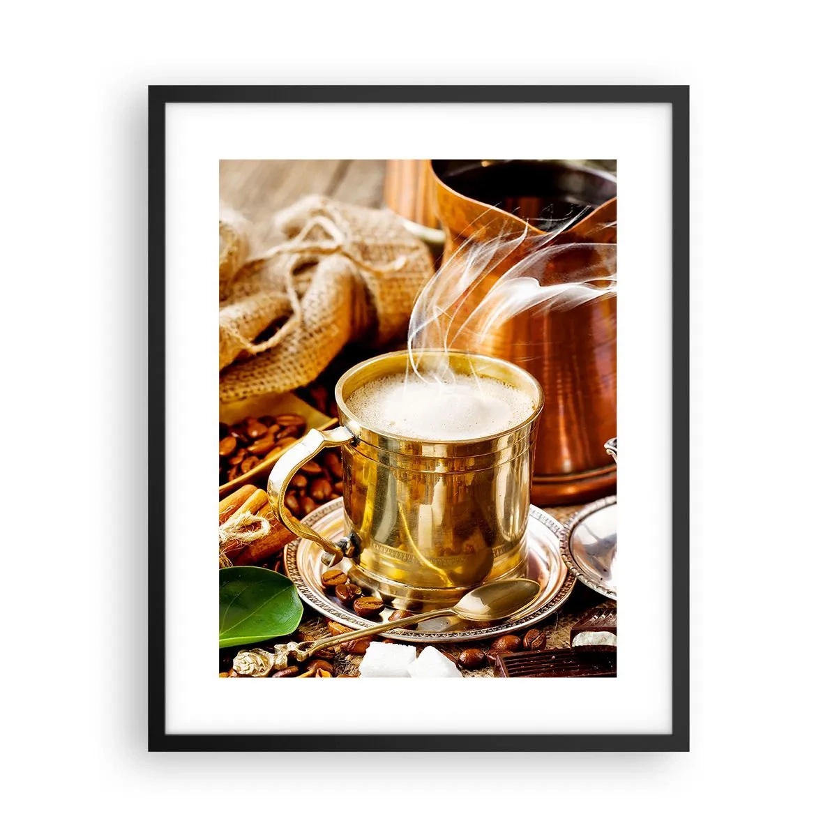 Póster en marco negro - Que tengas un buen día - 40x50 cm