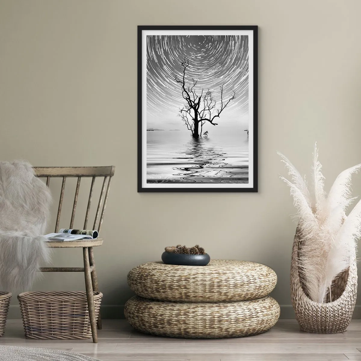 Póster en marco negro - Una sinfonía de la naturaleza - 61x91 cm