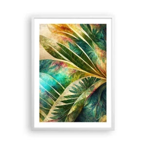 Póster en marco blanco - Los colores del trópico - 50x70 cm