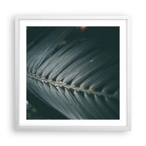 Póster en marco blanco - La precisión de la naturaleza - 50x50 cm