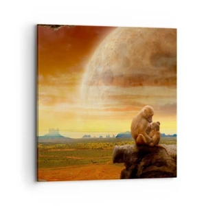 Cuadro sobre lienzo - Impresión de Imagen - El amor es igual en todas partes - 70x70 cm