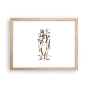 Póster en marco roble claro - Un estudio sobre el encanto - 40x30 cm