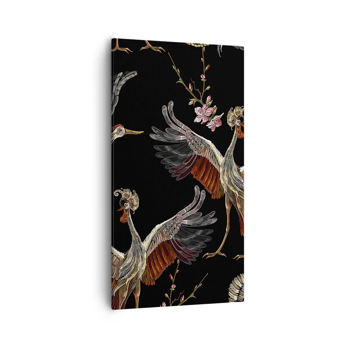 Cuadro sobre lienzo - Impresión de Imagen - Aves de cuento de hadas - 55x100 cm