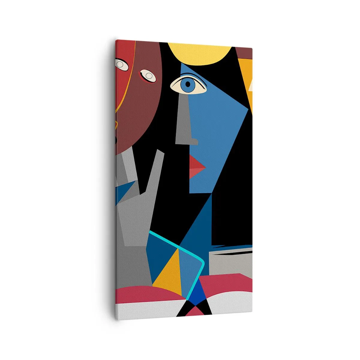 Cuadro sobre lienzo - Impresión de Imagen - Conversación cubista - 55x100 cm