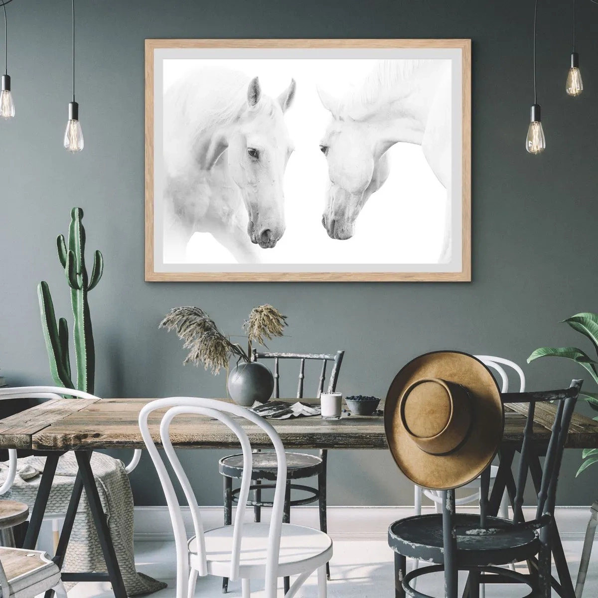 Póster en marco roble claro - ¿Es esto realmente la amistad...? - 91x61 cm