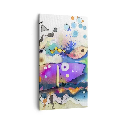 Cuadro sobre lienzo - Impresión de Imagen - ¡No hay palabras! - 45x80 cm