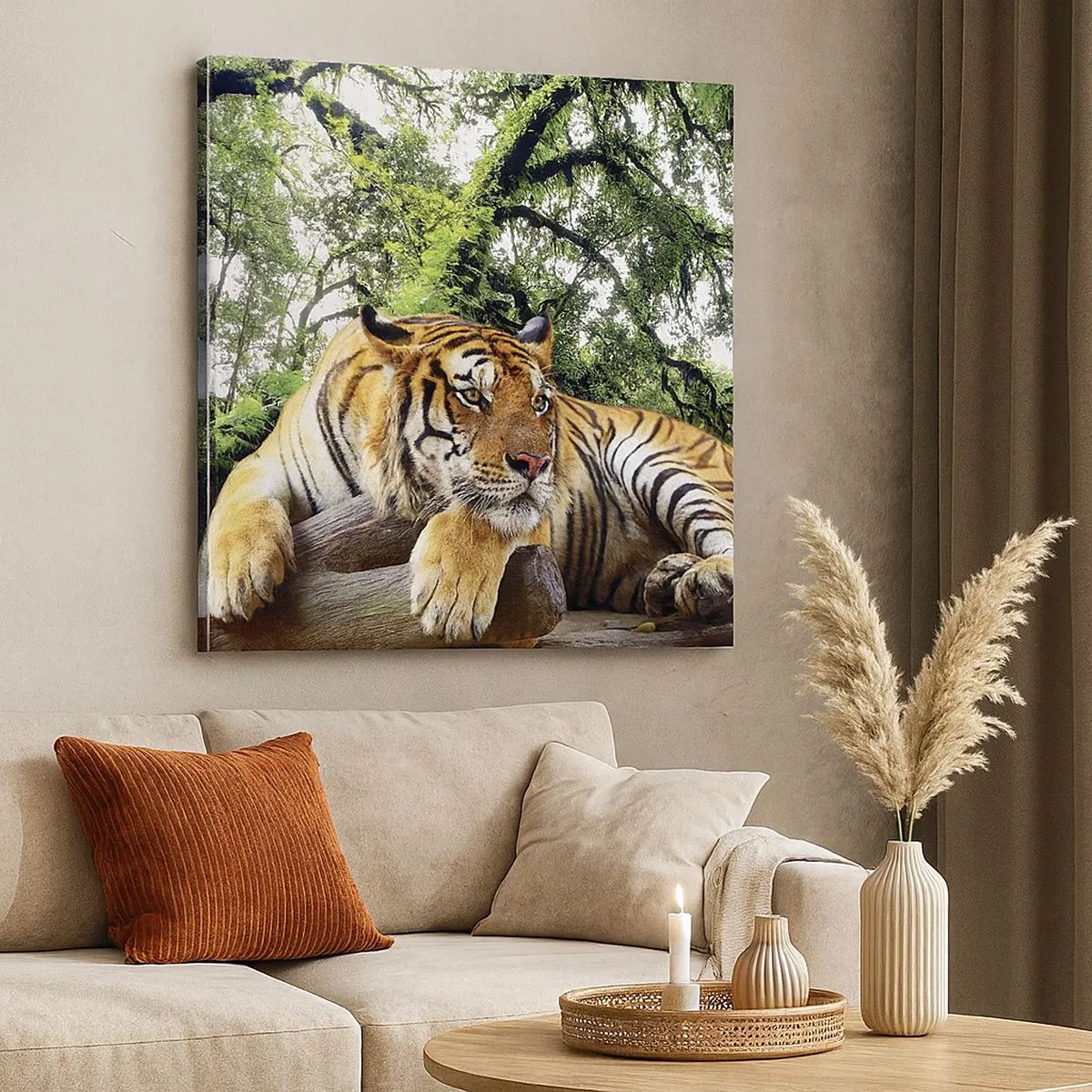 Cuadro sobre lienzo - Impresión de Imagen - Atentamente - 30x30 cm