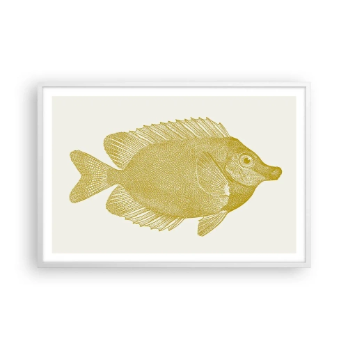 Póster en marco blanco - No recuerdo quién eras - 91x61 cm