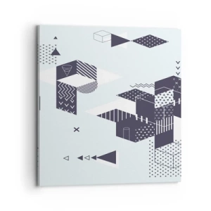 Cuadro sobre lienzo - Impresión de Imagen - Las matemáticas en el alma - 70x70 cm