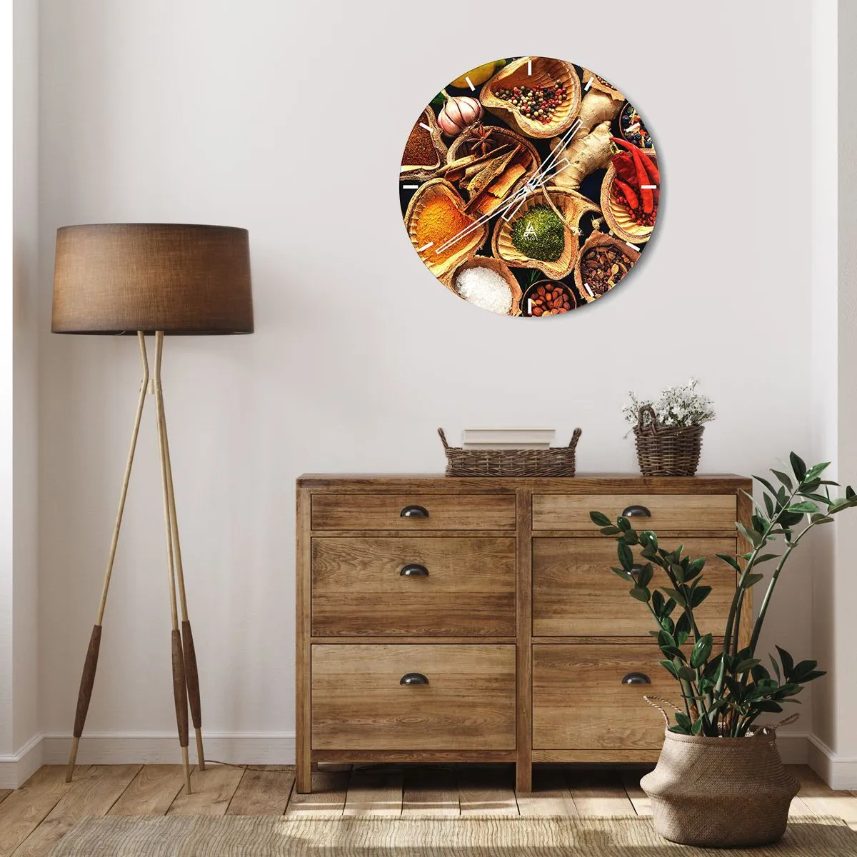 Reloj de pared - Reloj de vidrio - Toma lo que quieras - 40x40 cm