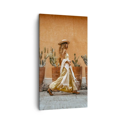 Cuadro sobre lienzo - Impresión de Imagen - Estilo hippie - 45x80 cm