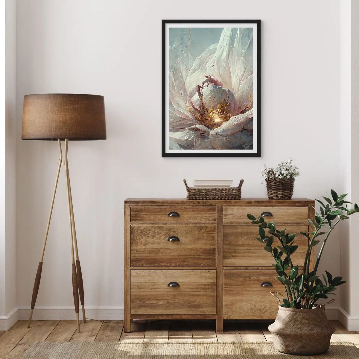 Póster en marco negro - Florece una vez cada cien años - 70x100 cm