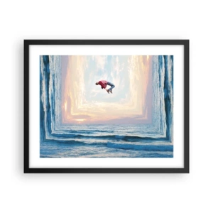 Póster en marco negro - A otra dimensión - 50x40 cm